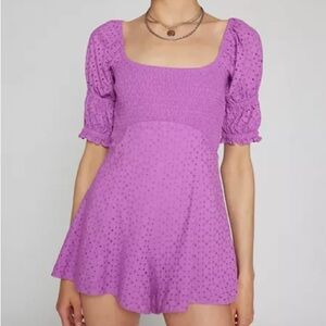 URBAN OUTFITTERS Purple Romper